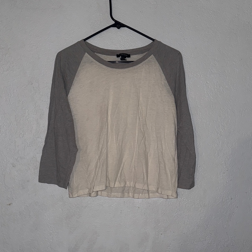 Forever 21 Two-Tone Long Sleeve Top